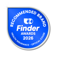 2026 Finder Customer Satisfaction Awards badge for Recommended Brand recognition - Optical Cover (Health)