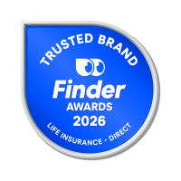 2026 Finder Customer Satisfaction badge for Trusted Brand - Direct Life Insurance.