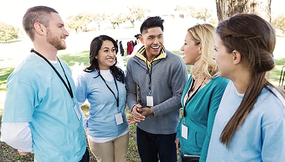 Give back by volunteering