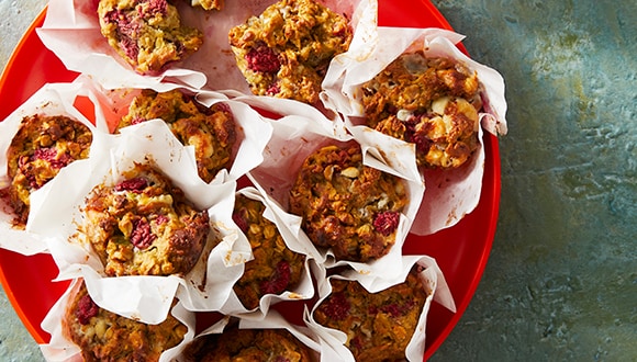 Choc oat muffins
