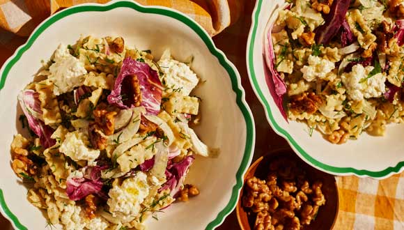 Lemon ricotta pasta salad