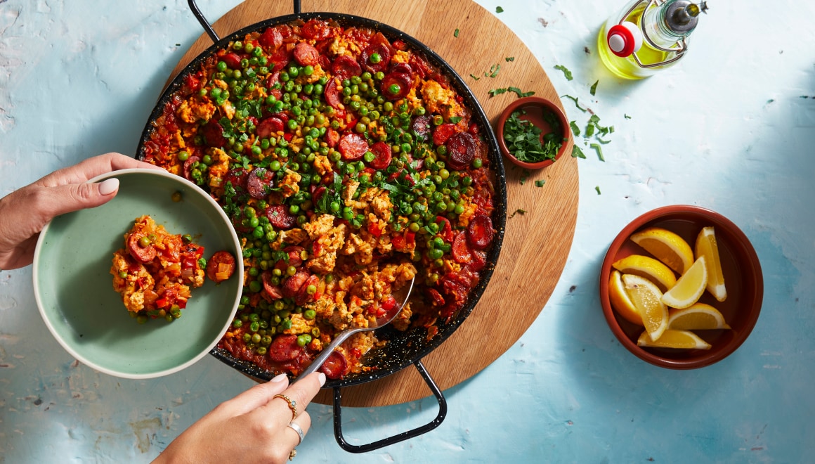 Image of one-pan paella 
