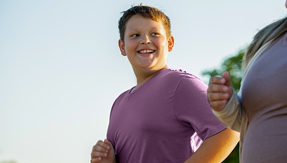 Child running