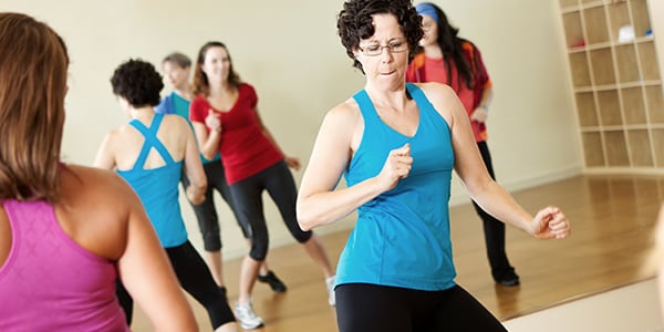 Woman exercising