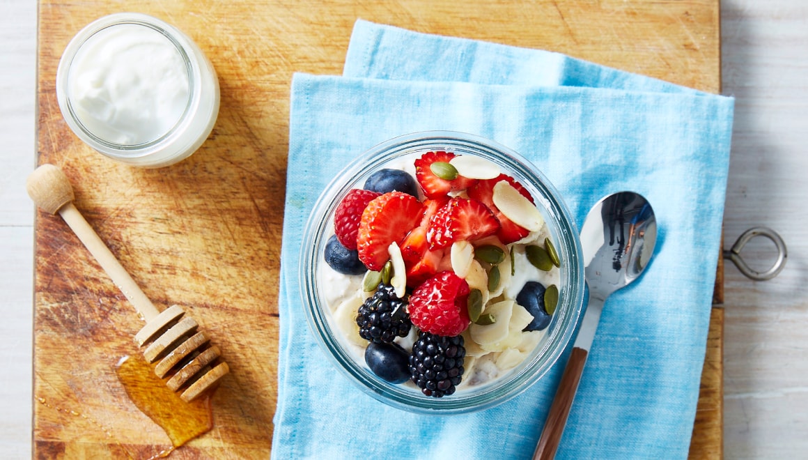 Banana bircher muesli listed as top hearty healthy foods
