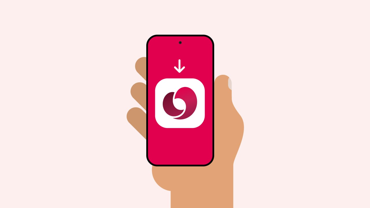 Illustration of a hand holding a smartphone with the My Membership app logo and download icon shown.