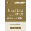The badge for the Direct Life Insurance Accident Injury award.