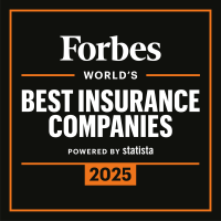 A badge of the Forbes award.